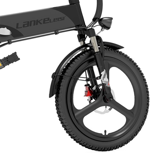 LANKELEISI G660 Vélo électrique 500 W 48 V 12,8 Ah Gris