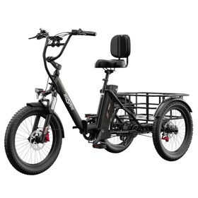 ONESPORT OT30 Pro Elektrisches Lastendreirad 500W 48V 18Ah Schwarz