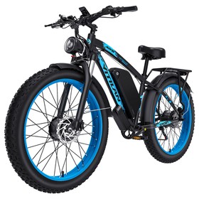 Vitilan H5 Elektrofahrrad 1000W*2 52V 25Ah Blau
