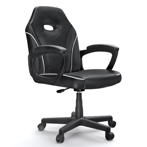 ACGAM CG-4746 Gaming-Bürostuhl, ergonomische Schaumstoff-Rückenlehne, 360° drehbar, höhenverstellbar, kleine Version