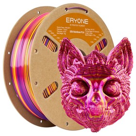 ERYONE Silk Twist Rainbow PLA Filament 1kg Inferno Red&Gold&Purple
