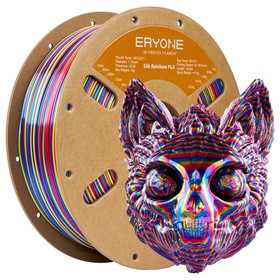 ERYONE Silk Twist Rainbow PLA Filament 1kg Psychedelic Red&Yellow&Blue