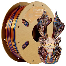 ERYONE Silk Twist Rainbow PLA Filament 1kg Red&Gold&Blue