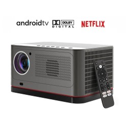 [Netflix és Android TV tanúsítvánnyal, Frissített kiadás] ETOE Whale Pro 1800 ANSI projektor, natív 1080P, 4K dekódolás, WideVine L1, autofókusz, trapézkorrekció, 2 db 10 W sztereó hangszóró