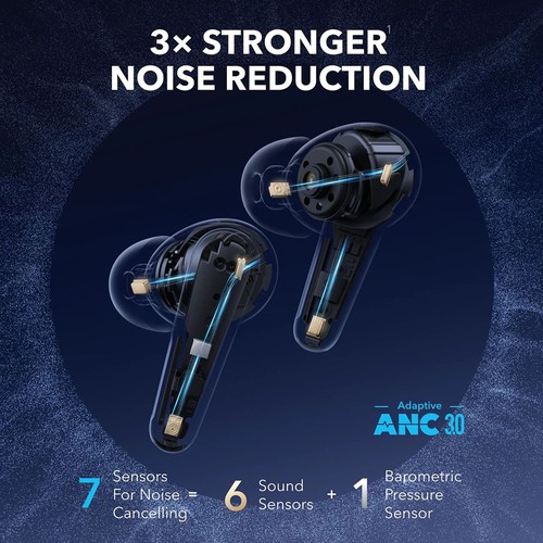 Anker Soundcore Liberty 4 Pro ANC Ohrhörer TWS-Kopfhörer, Adaptives ANC 3.0, Hi-Res-Audio, Schnellladung, IPX5-Wasserdicht – Weiß