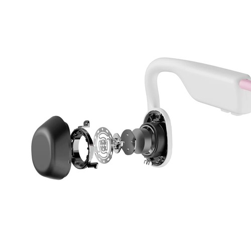 SHOKZ OpenMove Open-Ear-Kopfhörer, Knochenleitungs-Bluetooth-Sportkopfhörer, IP55 wasserfest – Pink
