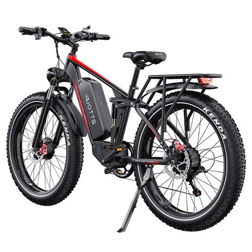 DUOTTS S26 Elcykel 26 tum 50 km/h 48V 19.2Ah 750W Dubbelmotor
