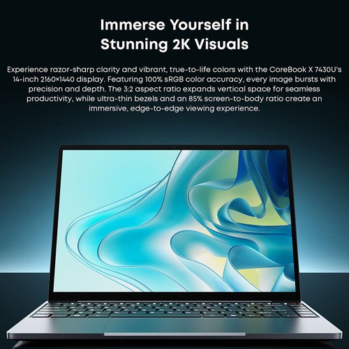 CHUWI CoreBook X 14 inch Laptop AMD R5 7430U 16GB 512GB