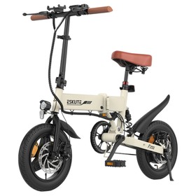 ESKUTE F200 Faltbares Elektrofahrrad, 250 W, 36 V, 7,8 Ah, Khaki
