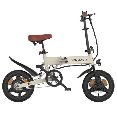 ESKUTE F200 Faltbares Elektrofahrrad, 250 W, 36 V, 7,8 Ah, Khaki