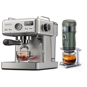HiBREW H10A Semi Automatic Espresso Coffee Machine Silver
