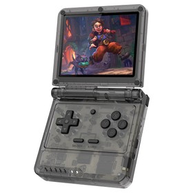 Powkiddy V90S Flip Handheld Game Console 128GB Black