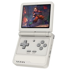 Powkiddy V90S Flip Handheld Game Console Grey