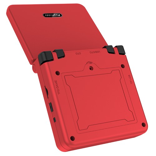 Powkiddy V90S Flip Handheld-Spielkonsole, Rot