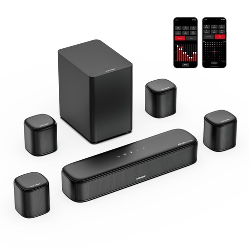 Ultimea Aura A60 7.1 Soundbar 1 Paar Steady 310 Lautsprecherständer