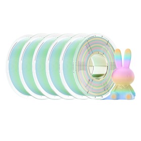 5kg Mecpow PLA Haute Vitesse Arc-en-Ciel Mat Begonia Vert