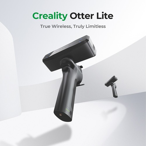 Creality CR Scan Otter Lite 3D-Scanner, 0,05 mm Genauigkeit, Objekte zwischen 20–2000 mm, 24-Bit-Vollfarbscannen, Gesicht