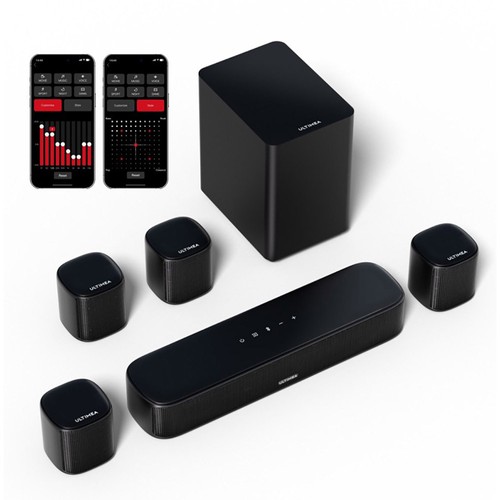 Ultimea Aura A40 7.1 Soundbar 1 Paar Steady 310 Lautsprecherständer