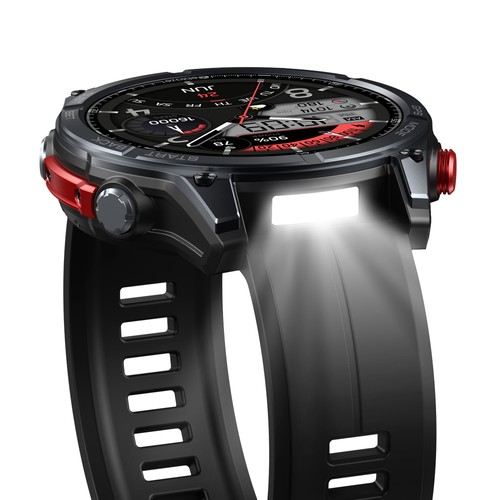 Zeblaze Stratos 4 Robuste Outdoor-Smartwatch Schwarz