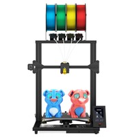 Refurbished Zonestar Z8PM4 Pro Extruder 4-IN-1-OUT Color-Mixing 3D Printer LCD Screen High Precision Resolution DIY Kit - Black