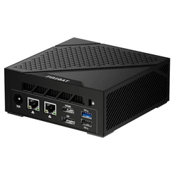 FIREBAT AM02 Mini PC, AMD Ryzen 5 6600H  6 Cores Max 4.5GHz, 16GB RAM 512GB SSD, Type-C + DP + HDMI 4K Triple Screen Display, WiFi 6 Bluetooth 5.2, 3*USB3.2, 1*USB2.0, 2*LAN, 1*Audio