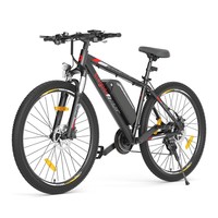 Eleglide Mopride 2 27.5" Electric Moped Mountain Bike 250W Motor 25km/h Speed 36V 15.6Ah Battery 130km Max Range, 120kg Max Load Shimano 21-Speed Gear Hydraulic Disc Brakes, APP Control - Black