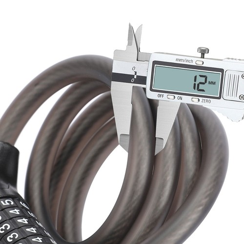 Cykellås med kombinationslås 1,2 m kabel