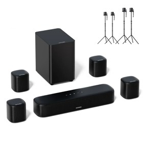 Ultimea Aura A40 7.1 Soundbar 2 Pair Steady 310 Speaker Stands