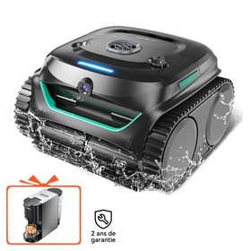 WYBOT C2 Vision Robot de Nettoyage de Piscine Sans Fil Noir Vert