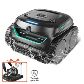 WYBOT C2 Vision Robot de Nettoyage de Piscine Sans Fil Noir Vert