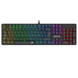 Redragon K671-DE Clavier mécanique 105 touches avec pavé numérique rétroéclairage arc-en-ciel commutateur rouge