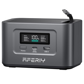 AFERIY Nano100 Station d'alimentation portable 100W 992Wh câble télescopique Type-C transport en avion