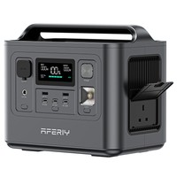 AFERIY P010 Portable Power Station, 800W 512Wh Outdoor Generator, 8 Outputs, 1.5H Full Charge, 3500+ Cycles LiFePO₄ Battery