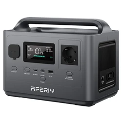 AFERIY P040 Portable Power Station, 400W 256Wh Outdoor Generator, 5 Outputs, 1.2H Full Charge, 3500+ Cycles LiFePO₄ Battery