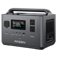 AFERIY P040 Portable Power Station, 400W 256Wh Outdoor Generator, 5 Outputs, 1.2H Full Charge, 3500+ Cycles LiFePO₄ Battery