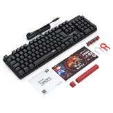 Redragon K671-DE Mechanische Gaming-Tastatur, Vollformat mit 105 Tasten, QWERTZ-Layout, USB-C-kabelgebunden, Hot-Swap-Schalter, RGB-Beleuchtung, Anti-Ghosting, kompatibel mit Windows/macOS, ideal für Gaming und Büro