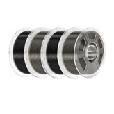 4kg Mecpow High-Speed PETG Filament - 2kg Schwarz/ Transparent Rauchgrau