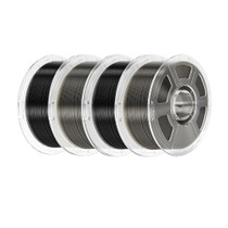 4kg Mecpow High-Speed PETG Filament - 2kg Schwarz/ Transparent Rauchgrau