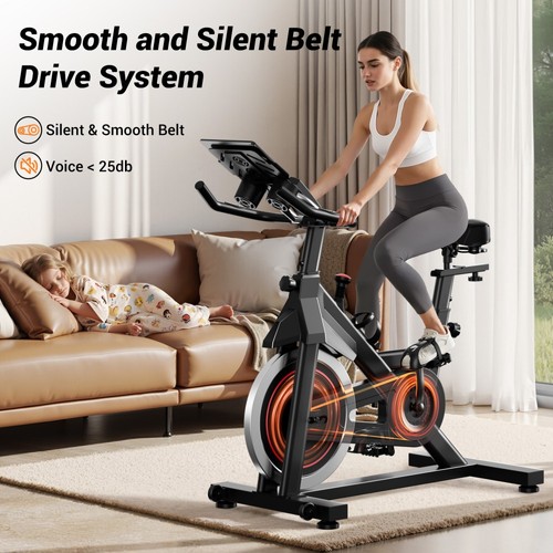 ROBORE SEB20 stationär motionscykel, 136 kg kapacitet, tyst remdrift, komfortsäte