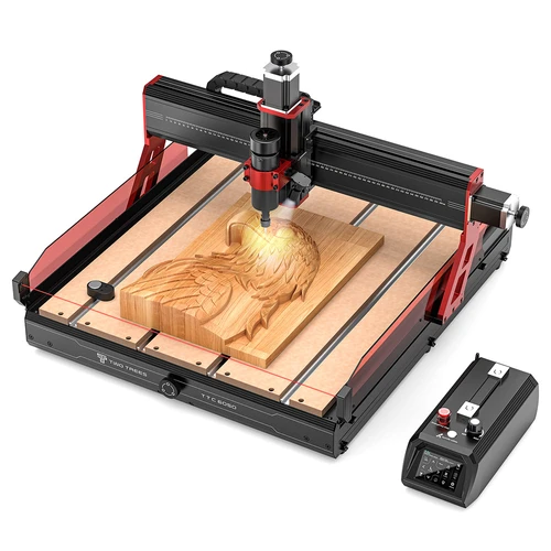 TWO TREES TTC6050 CNC Router Machine, 500W Spindle Motor, 4-Axis, 5000mm/min Speed, 600x500x100mm