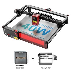 TWO TREES TS2-40W Laser Engraver Rotary Roller Laser Bed