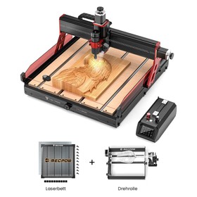 TWO TREES TTC6050 CNC-Fraesmaschine Laserbett Drehrolle