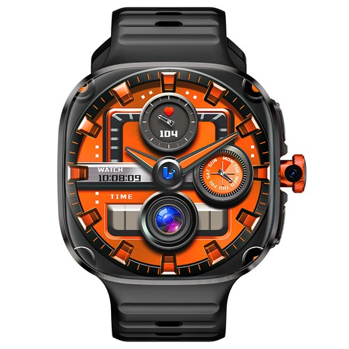 LOKMAT APPLLP 6 MAX Smartwatch, 3 GB RAM 32 GB ROM, 2,16 Zoll AMOLED-Bildschirm, unterstützt 4G/5G LTE, GPS-Positionierung