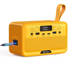 DaranEner YOUYO R100 100W Portable Power Station Yellow