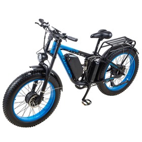 ORZELEBIKE K17 Elektrofahrrad 1000W*2 48V 25Ah Blau