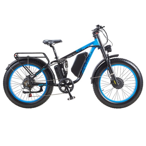 ORZELEBIKE K17 Elektrofahrrad 1000W*2 48V 25Ah Blau