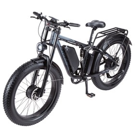 ORZELEBIKE K17 Elektrofahrrad 1000W*2 48V 25Ah Silber