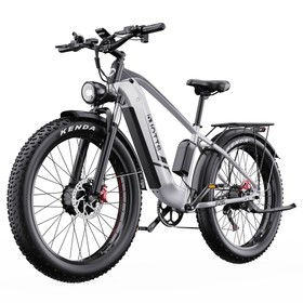 DUOTTS F26 Electric Bike 26 Inch 55Km/h 20Ah 750W*2 Dual Motors Silver