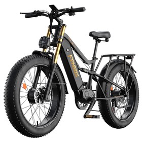 FENGQS H6PRO Elektrofahrrad 1000W*2 52V 17.5Ah Schwarz Golden