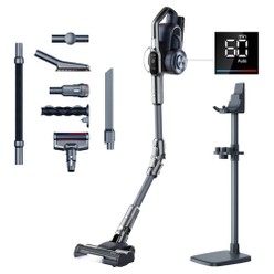JIMMY H11 Pro Kabelloser Staubsauger, 700 W/260 AW Saugleistung, 90 Min. Laufzeit, flexibler Metallschlauch, 7 Reinigungswerkzeuge, LED-Anzeige, für Teppiche/Hartböden – Dunkelgrau